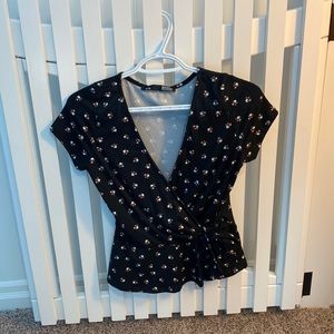 V neck dress top